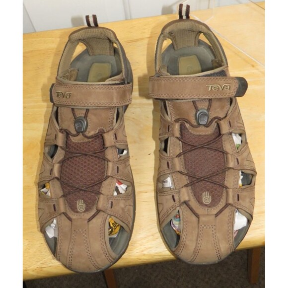Mens Teva Forebay Hiking Sandals S/N 4157 Brown Outdoors Fisherman Size 9.5 main image 5